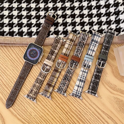 

1PC Smart Watch Band Compatible with Apple iWatch 38/40/41mm 42/44/45/49mm Ultra Series 8 7 6 5 4 3 2 1 SE Leather Loop for iWatch Smartwatch Strap Wristband PU Leather Luxury Adjustable Quick Release