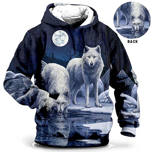 

Herre Plusstørrelser Pullover hættetrøje sweatshirt Stor og høj Dyr Hætte Langærmet Forår & Vinter Basale Mode Gade Bekvem Dagligdagstøj Ferierejse Toppe