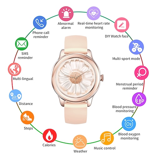 

B8pro Smart Watch 1.09 inch Smartwatch Fitness Running Watch Bluetooth Pedometer Call Reminder Activity Tracker Compatible with Android iOS Women Waterproof Long Standby Media Control IP 67 35mm