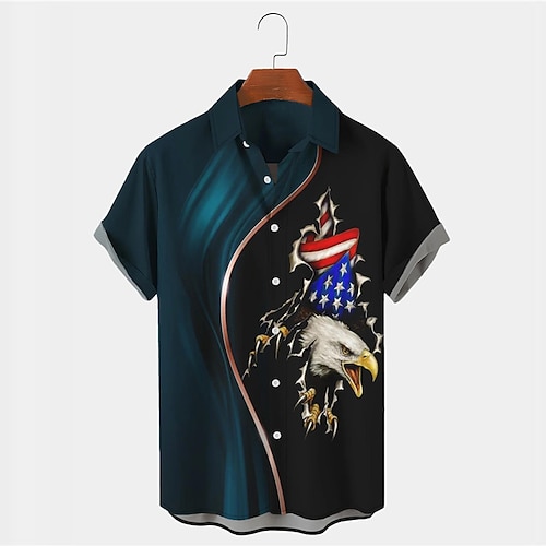 

Men'sShirtSummerHawaiianShirt Animal Shark OwlGraphicPrintsTurndownOutdoorStreetShortSleevesButton-DownPrintClothingApparelTropicalFashionDesignerHawaiian