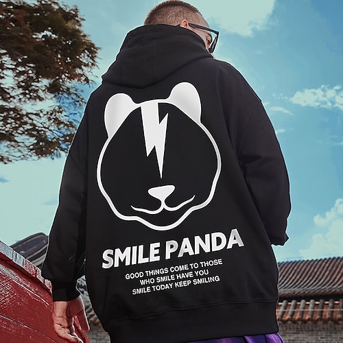 

Inspired by Animal Panda Hoodie Cartoon Manga Anime Front Pocket Graphic Hoodie For Men's Women's Unisex Adults' Hot Stamping 100% Polyester