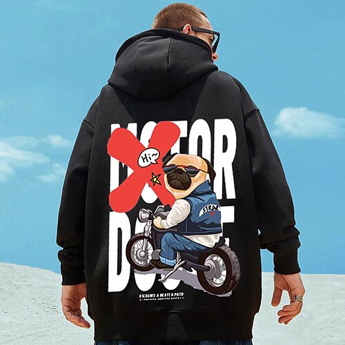 

Inspired by Animal Dog Pug Hoodie Cartoon Manga Anime Front Pocket Graphic Hoodie For Men's Women's Unisex Adults' Hot Stamping 100% Polyester