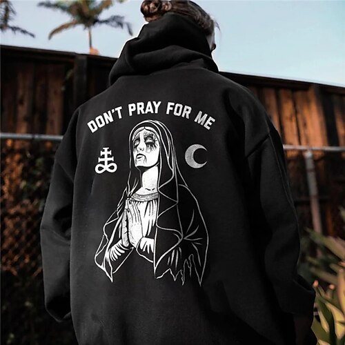 

Men's Pullover Hoodie Sweatshirt Black Hooded Cartoon Graphic Prints Print Daily Sports 3D Print Basic Streetwear Designer Spring Fall Clothing Apparel Hoodies Sweatshirts