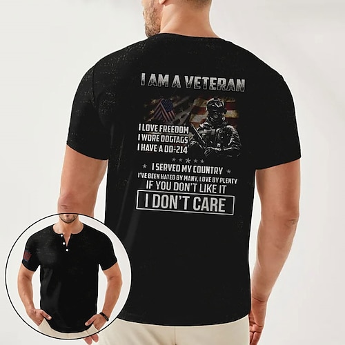 

Per uomo Camicia Henley Magliette Pop art Alfabetico Henley Abbigliamento Stampa 3D Esterno Informale Manica corta Bottone giù Stampa Di tendenza Originale Comodo