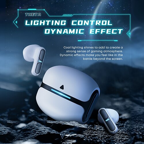 

Wireless Earbuds, Delta ENC Talking Noise Reduction Headphones, Bluetooth 5.3 with Ultra-Low Latency, Dual Modes for Gaming or Music, Great Sound for Rock Playing Phone Games Sports
