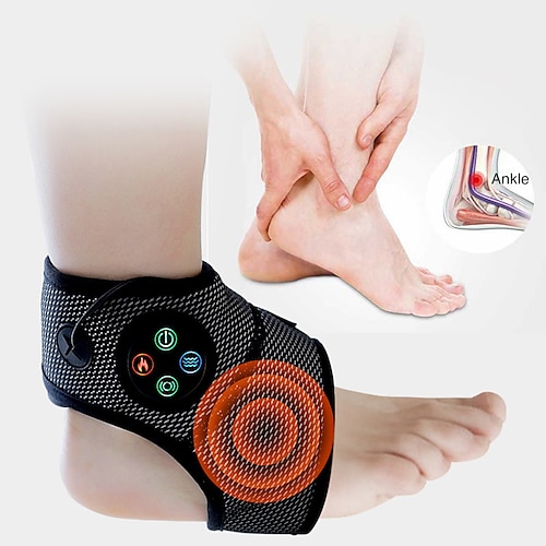 

Smart Electric Ankle Massager Pressotherapy Air Pressure Foot Brace Heating Vibration Physiotherapy Pain Relief Therapeutic