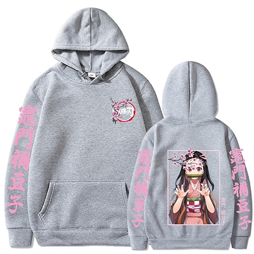 

Inspired by Demon Slayer: Kimetsu no Yaiba Kamado Nezuko Hoodie Cartoon Manga Anime Front Pocket Graphic Hoodie For Men's Women's Unisex Adults' Hot Stamping 100% Polyester