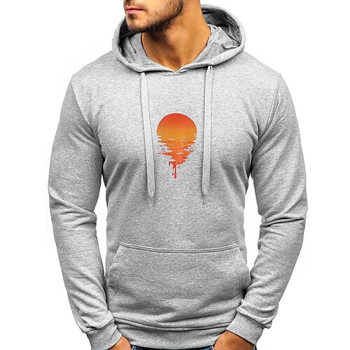

Men's Hoodie Black Purple Royal Blue Light gray Dark Gray Hooded Character Sports Outdoor Sports Streetwear Hot Stamping Basic Designer Casual Winter Clothing Apparel Hoodies Sweatshirts
