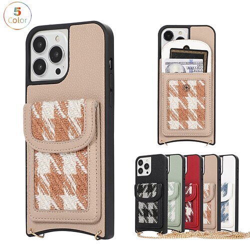 

Phone Case For Apple Back Cover iPhone 14 13 12 11 Plus Pro Max Full Body Protective Leather Anti-Scratch Solid Colored TPU PU Leather