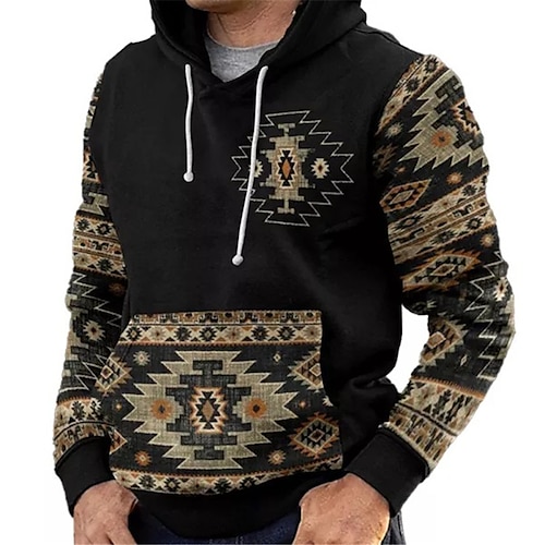 

Homens Moletom com capuz Preto Azul Vermelho Café Com Capuz Estilo Boêmio Estampas Abstratas Imprimir Diário Esportes Impressão 3D Básico Roupa de rua Designer Primavera Outono Roupa Moletons