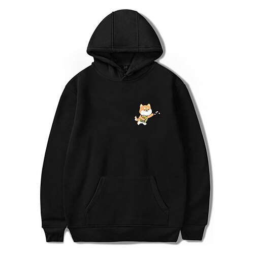 

Inspired by Animal Dog Shiba Inu Hoodie Cartoon Manga Anime Front Pocket Graphic Hoodie For Men's Women's Unisex Adults' Hot Stamping 100% Polyester