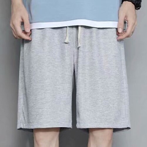 

Per uomo Pantaloncini sportivi Pantaloncini attivi Pantaloncini da sudore Tasche A cordoncino Vita elastica Liscio Comfort Esterno Giornaliero Per uscire Di tendenza Streetwear Nero Bianco