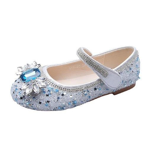 

Jente Cosplay Sko Flate sko Daglig Glitter Cosplay Sko til blomsterpiker PU Store barn (7 år ) Små barn (4-7år) Skole Bryllup Fest Utendørs Dans Krystall / Rhinstein Paljett Krystall / Rhinestone