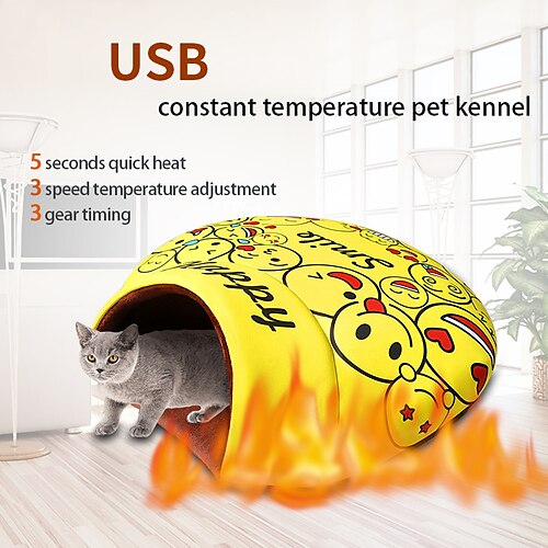 

Cat Bed Mats Pet Intelligent Constant Temperature Sleeping Bag for Kitten USB Electric Blanket Tent Winter Warm Cat Nest House