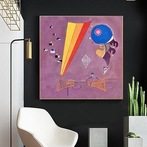 

Handmade Oil Painting Canvas Wall Art Decoration Famous Wassily Kandinsky Abstract for Home Decor Rolled Frameless Unstretched Painting