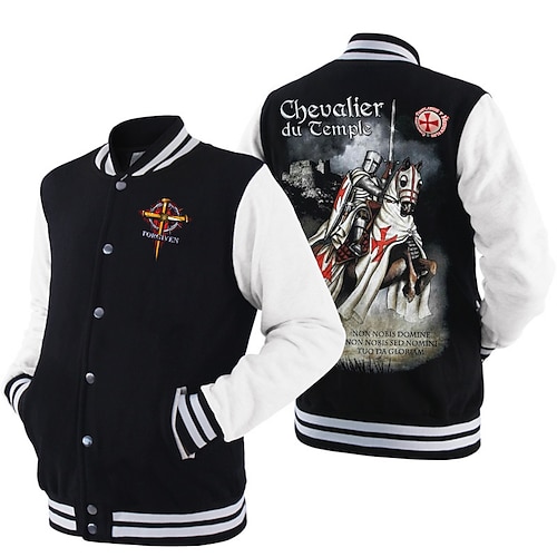 

Inspired by The Last Templar Knights Templar Crusader Outerwear Anime Printing Coat For Men's Women's Unisex Adults' Hot Stamping Polyster