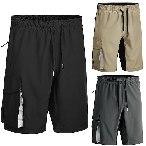 

short de sport pour homme short de cyclisme à séchage rapide short de randonnée avec bande réfléchissante cordon de serrage taille élastique confort respirant quotidien streetwear sport micro-élastique
