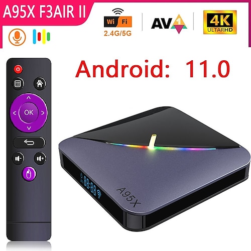 

Android 11 y superior Caja de TV A95X F3 airll Bluetooth 4.0 4K 4K Cortex-A53 2GB 4GB 64GB 32GB