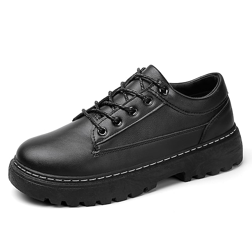 

Herren Outdoor Abendschuhe Casual Klassisch Täglich Büro Karriere PU Schwarz Herbst Frühling