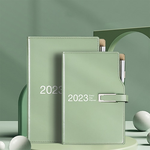 

2023 Leather To Do List Binder Planner A5 5.8×8.3 Inch A6 4.1×5.8 Inch Classic PU Hardcover Classsic Agenda With Notes Pages Planner 352 Pages for School Office Business