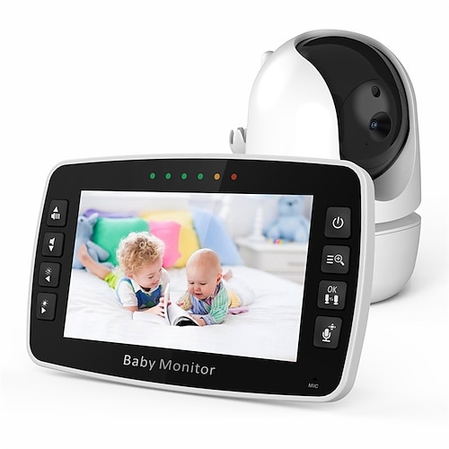 

4.3INCH LED Screen SM43A Baby Monitor 200 MP Effective Pixels IR Camera 178 ° Viewing Angle 8-10 m Night Vision Range