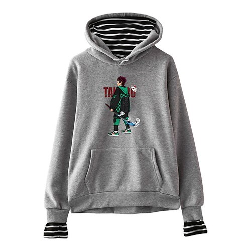 

Inspired by Demon Slayer Kamado Tanjirou Hoodie Anime Cartoon Anime Front Pocket Graphic Hoodie For Men's Women's Unisex Adults' Hot Stamping 100% Polyester Casual Daily