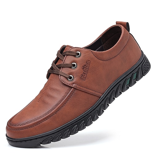 

Hombre Oxfords Casual Clásico Diario Oficina y carrera PU Negro Marrón Otoño Primavera