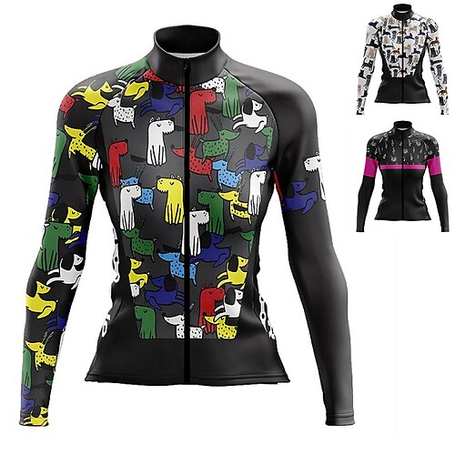 

21Grams Mulheres Camisa para Ciclismo Manga Longa Moto Camisa / Roupas Para Esporte Blusas com 3 bolsos traseiros Ciclismo de Montanha Ciclismo de Estrada Respirável Secagem Rápida Pavio Humido Tiras