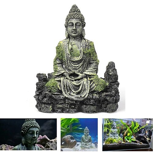 

Aquarium Decoration Elephant God Shakyamuni Statue Underwater Landscape Ornament