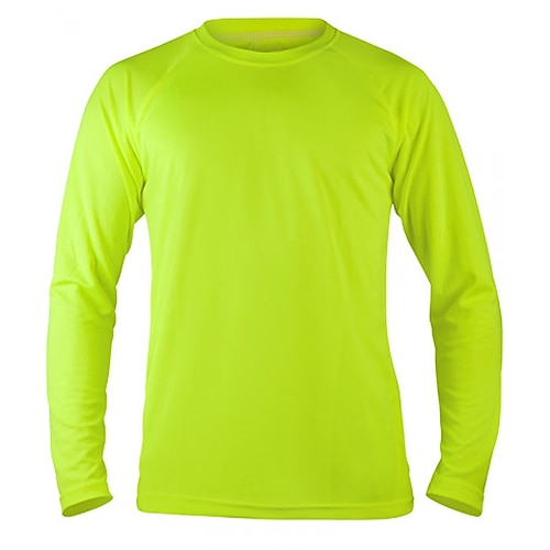 

Men's Moisture Wicking Shirts Neon Shirt Plain Crewneck Outdoor Daily Wear Long Sleeve Clothing Apparel Streetwear Comfort