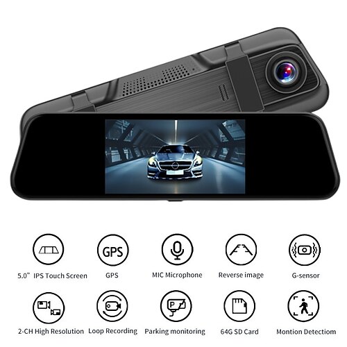 

T600 1080p New Design / 360° monitoring / Boot automatic recording Car DVR Wide Angle IPS Dash Cam with Night Vision / Loop recording / ADAS Car Recorder