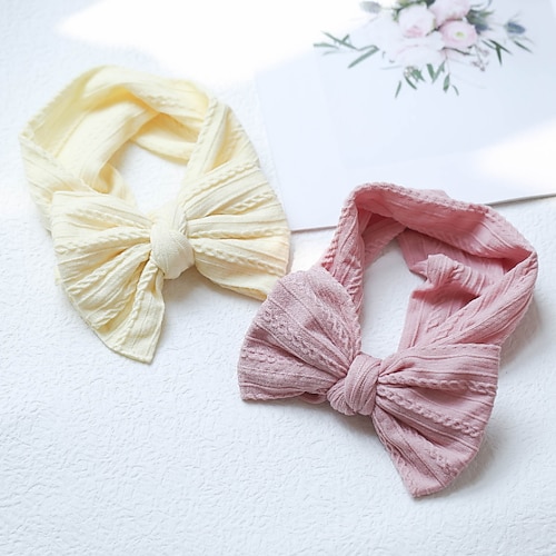 

Kids Girls' Sweet Daily Solid Colored Polyester Hair Accessories Yellow / Pink / Wine One-Size