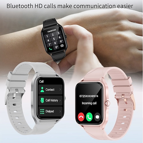 

LC204 Smart Watch Men Woman BT Call Wristwatch Fitness Bracelet Heart Rate Blood Pressure Monitor Tracker Sports Smartwatch