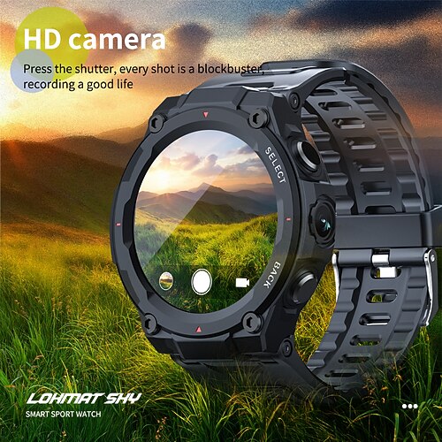 

LOKMAT SKY Smart Watch 1.28 inch Smart Watch Phone 4G LTE 3G 4G 2G Skridtæller Vækkeur Kompatibel med Smartphone Dame Herre Vandtæt Handsfree opkald Kamera IP68 55mm urkasse