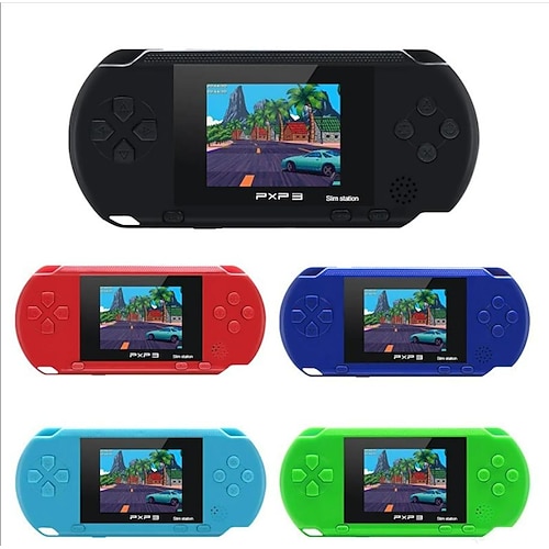 

16 bits pxp3 lecteur de jeu portable console de jeu vidéo avec câble av cartes de jeu enfant classique famille vidéo pxp 3 console de jeu