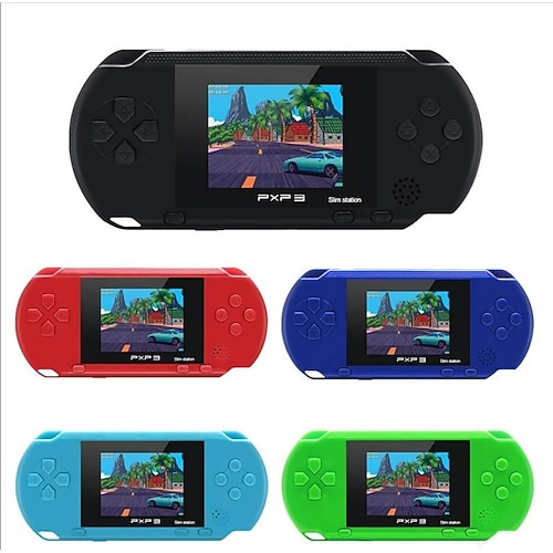 

16 bits pxp3 lecteur de jeu portable console de jeu vidéo avec câble av cartes de jeu enfant classique famille vidéo pxp 3 console de jeu