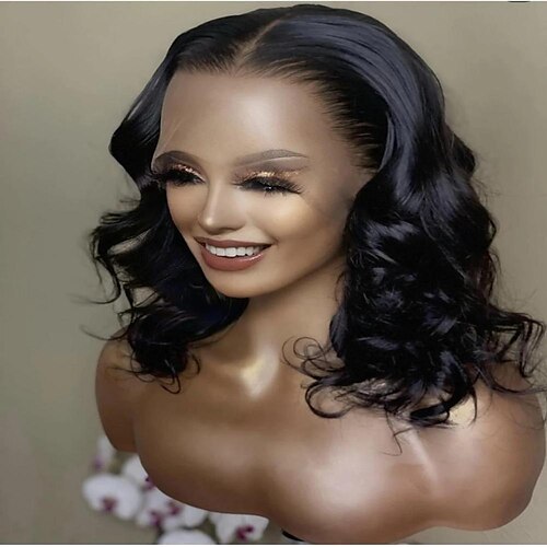 

Synthetic Lace Wig Short Loose Wavy Synthetic Lace Front Wig