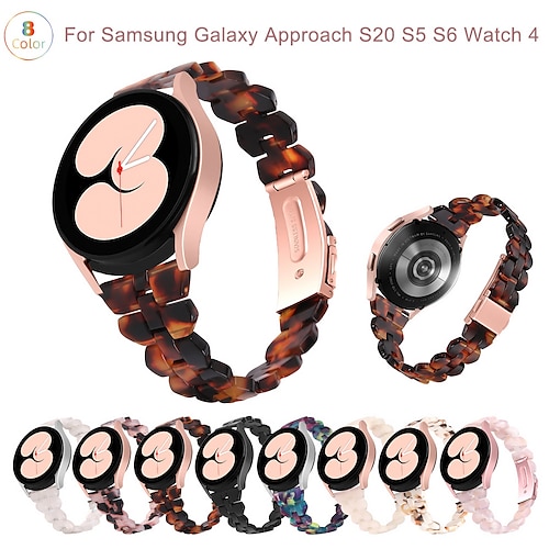 

Reim til Smartklokke til Samsung Galaxy Watch 5 Pro 45mm 4 Classic 42mm 46mm 3 41mm Active 2 40mm 44mm Gear Sport S2 Classic Harpiks Smartklokke Stropp Robust Justerbar Fort Frigjøring Sportsrem