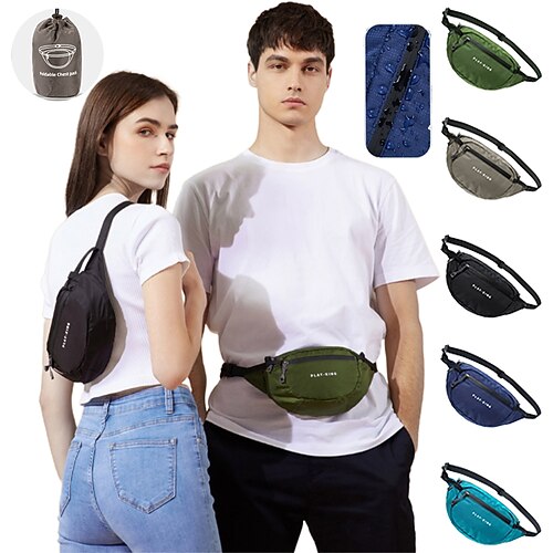 

5-10 L Hiking Waist Bag Windproof Rain Waterproof Breathable Quick Dry Lightweight Outdoor Yoga Hunting Fishing Hiking Lake blue Black Navy Blue