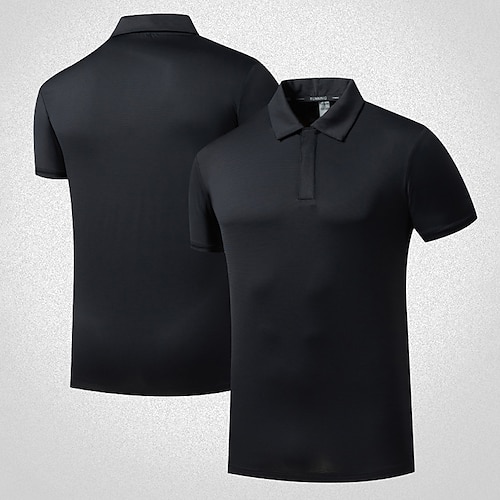 

Per uomo POLO Camicia da golf Golf Esterno Strada Collo a polo Manica corta Sportivo Informale Tinta unita Pulsante frontale Bottone giù Estate Primavera Standard Nero Bianco Giallo Rosa Blu marino