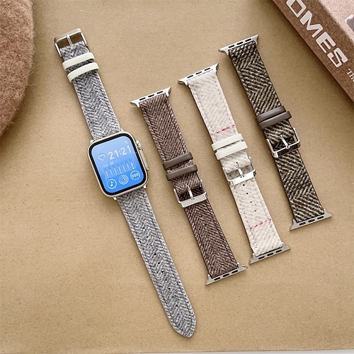 

Compatible with Apple Watch band 38mm 40mm 41mm 42mm 44mm 45mm 49mm Adjustable Breathable Genuine Leather Strap Replacement Wristband for iwatch Series Ultra 8 7 6 5 4 3 2 1 SE