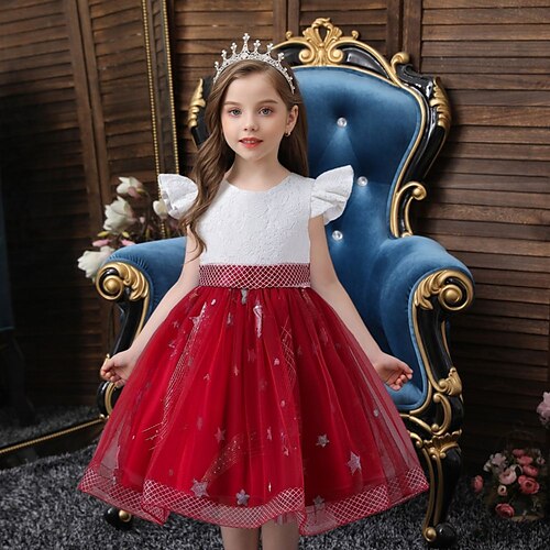 

Bambino Da ragazza Vestito da festa Tinta unica Vestito da festa Al ginocchio Vestito Occasioni speciali Girocollo Manica corta Da principessa Vestito 3-10 anni Primavera Rosa Rosso Blu Reale