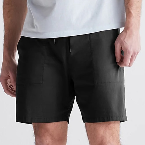 

Herre Shorts Casual shorts Lomme Snørelukning Vanlig Komfort Åndbart Sport & Udendørs Ferie I-byen-tøj Gade Stilfuld Sort