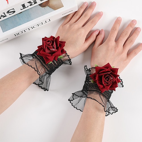 

Net Wrist Length Glove Vintage Style / Flower Style With Floral Wedding / Party Glove