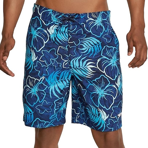 

Men's Board Shorts Swim Shorts Swim Trunks Summer Shorts Beach Shorts Drawstring Elastic Waist Graphic Comfort Short Casual Holiday Beach Hawaiian Stylish Blue