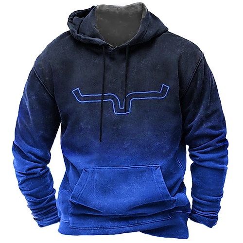 

Herren Hoodie Sweatshirt Kapuze Königsblau Blau Purpur Mit Kapuze Grafik-Drucke Bedruckt Täglich Sport 3D-Druck Basic Strassenmode Designer Frühling Herbst Bekleidung Kapuzenpullover Sweatshirts