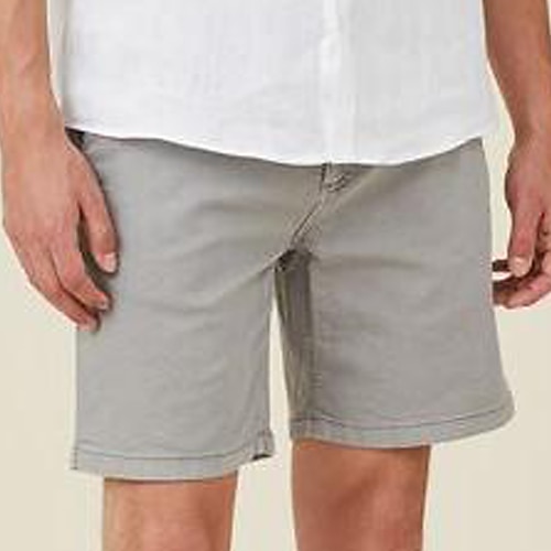 

Men's Shorts Chino Shorts Bermuda shorts Work Shorts Pocket Plain Comfort Knee Length Outdoor Daily Holiday Basic Streetwear Black Brown