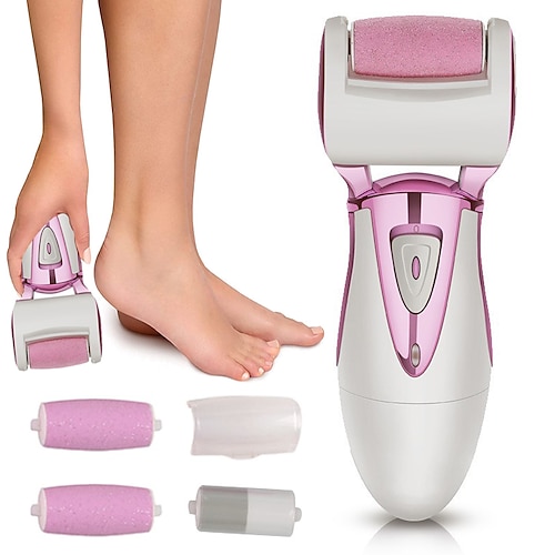 

Arquivo de pé eletrônico portátil recarregável, ferramentas de pedicure, kit removedor de calos elétrico, profissional, cuidados com os pés, para pele seca, dura, morta, presente ideal, massageador de