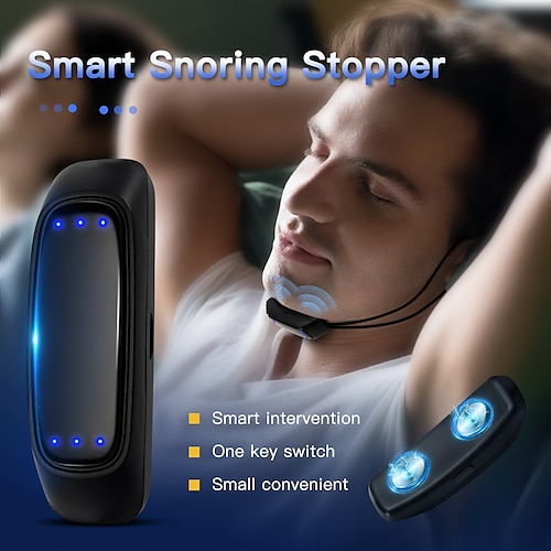 

Smart Anti Snoring Device EMS Pulse Stop Snore Portable Comfortable Sleep Well Stop Snore Health Care Sleep Apnea Aid USB