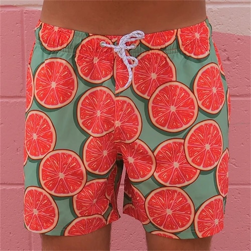 

Homme Surf Boardshort short de bain Short de bain Short d'été Short de plage Cordon Taille elastique Fruit Confort Court Casual Vacances Plage Hawaïen mode Rose Claire Vert